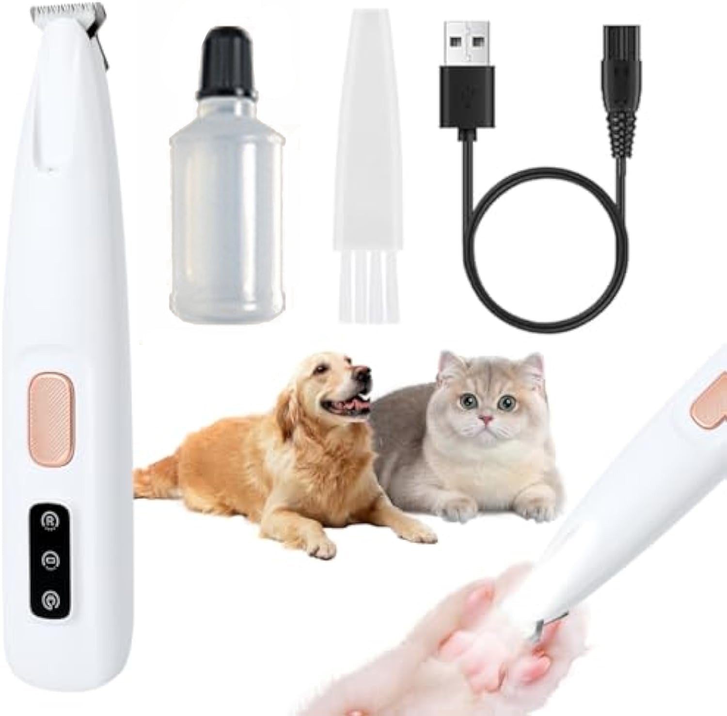 LED Rechargeable Dog Paw Trimmer