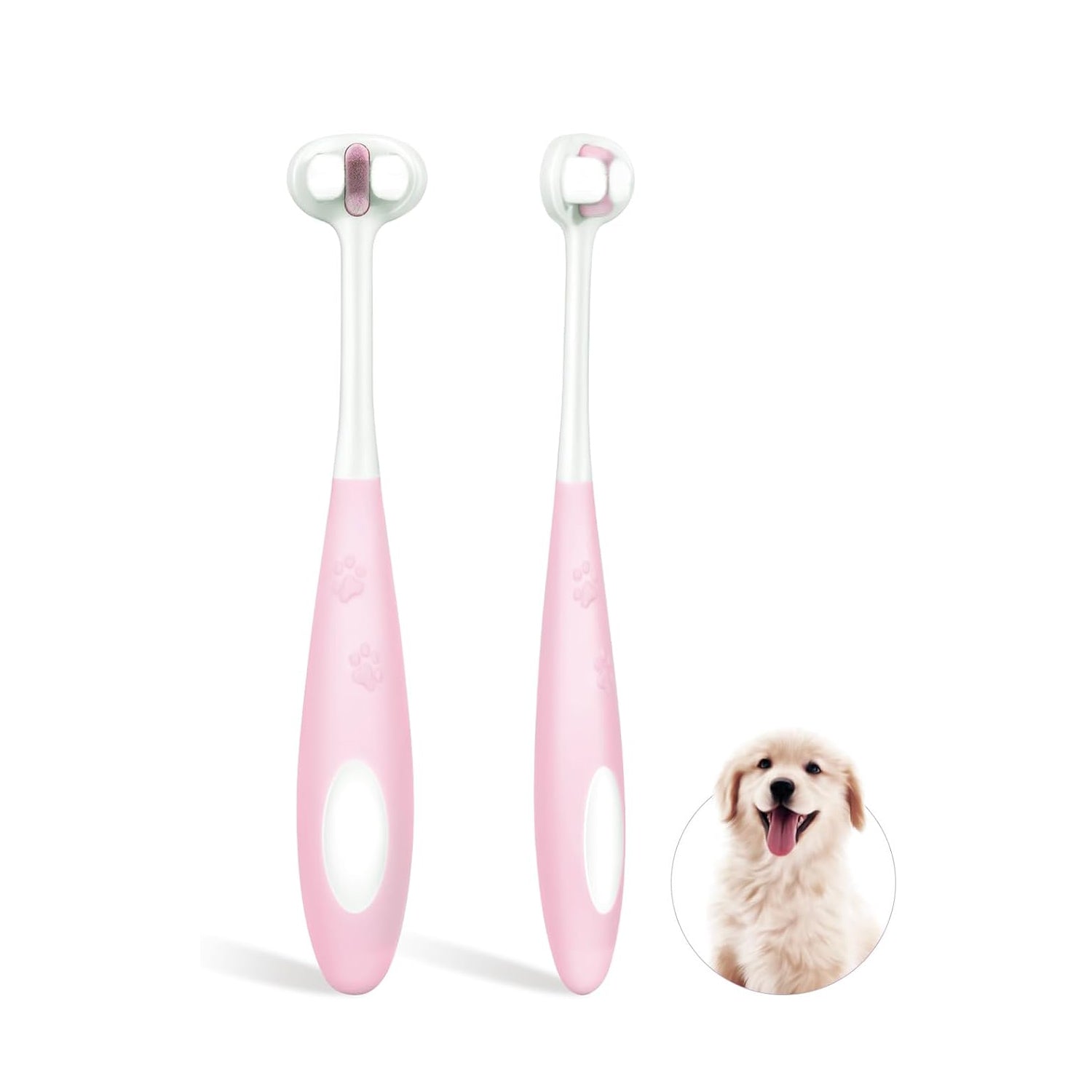 Ultra-Soft 3-Sided Dog Toothbrush Dental Care Kit