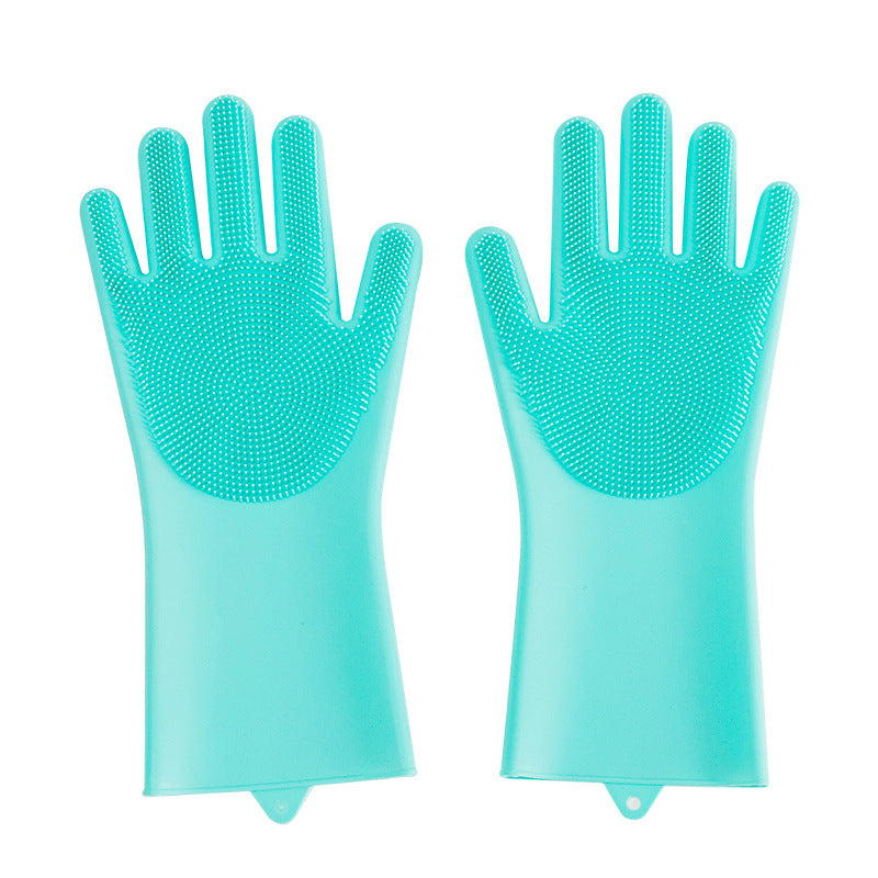 Silicone Pet Grooming Massage & Cleaning Gloves (Dog & Cat)