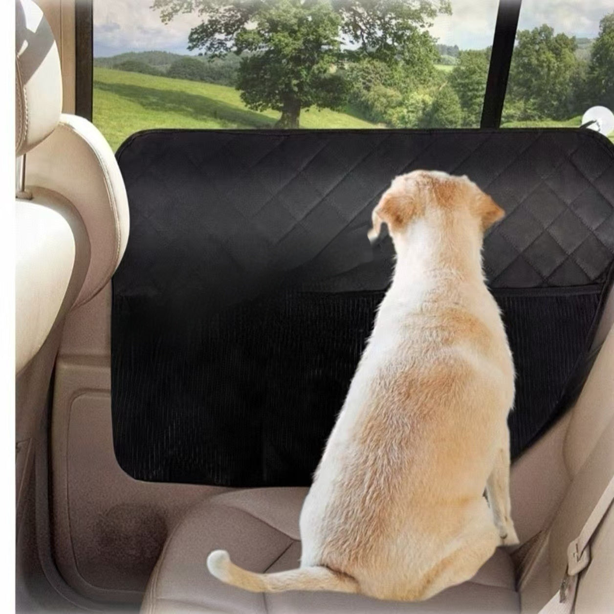 Vehicle-mounted Pet Mat Door Protector Mat