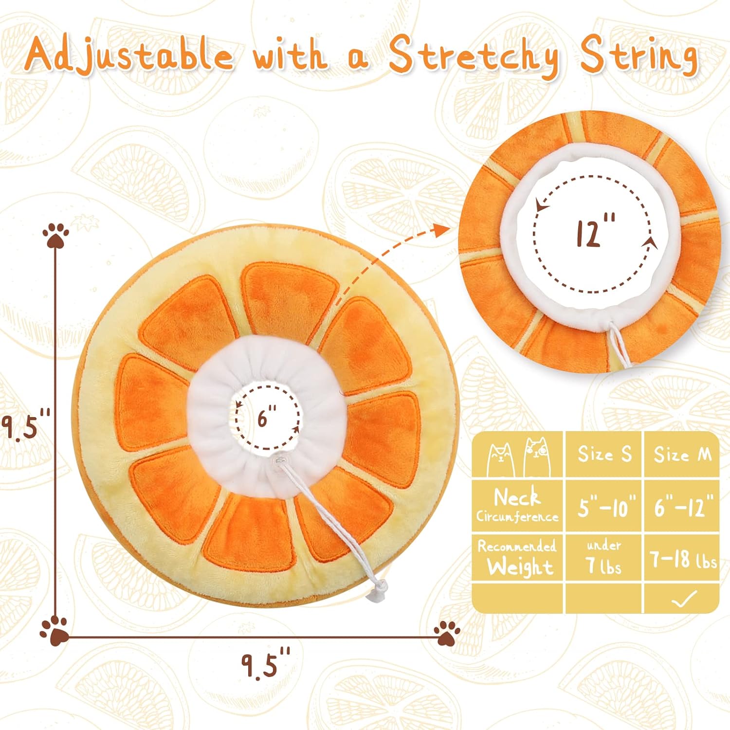 Cute Cat Collar Cone For Recovery After Surgery Adjustable Cat Cone With Soft Fabric For Kittens